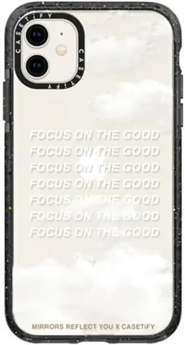 Miniatura 86 de CASETiFY Impact - Funda para iPhone 11 - Flower Power Retro - Negro Transparente