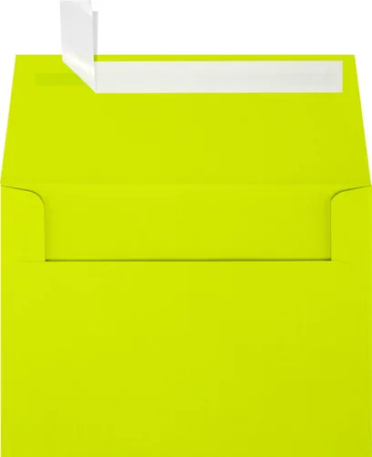 Miniatura 3 de LUXPaper Sobres de invitación A6 Despegar y prensar 4 3/4 pulgadas x 6 1/2 pulgadas Verde festivo Texto de 80 libras 50 unidades verde