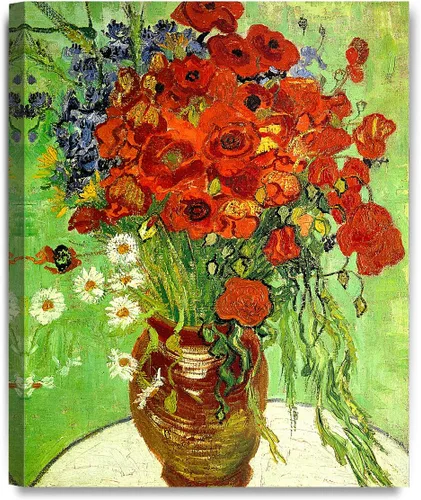 Miniatura 24 de Serie de pinturas de Vincent Van Gogh (favoritos). Reproducción de arte clásico de Van Gogh, impreso en lienzo Noche estrellada