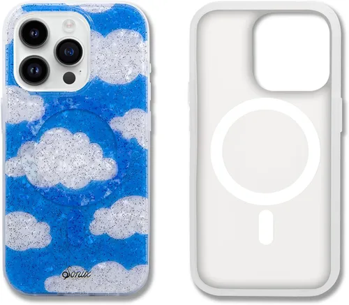 Miniatura 142 de Sonix x Sanrio - Funda para iPhone 15 Pro, compatible con MagSafe, probada en caídas de 10 pies, adivinador Kuromi