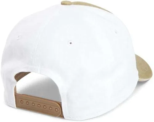 Miniatura 2 de Mercedes Benz Emblema de cuero Chino Gorra de béisbol Snap Back Cierre BronceadoBlanco
