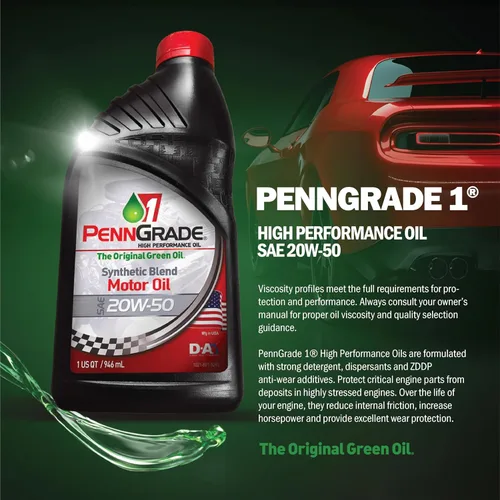 Miniatura 2 de Brad Penn - Aceite de motor semi-sintético BPEN-20W50-12, Grado 1, SAE 20W50, 12 botellas de un cuarto de galón