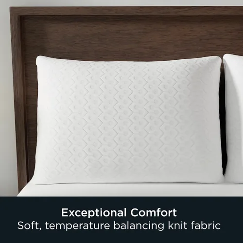 Miniatura 5 de AllerEase Protector de almohada de defensa contra alergias de partículas de platino, con equilibrio de temperatura, lujoso tejido mullido, lavable a