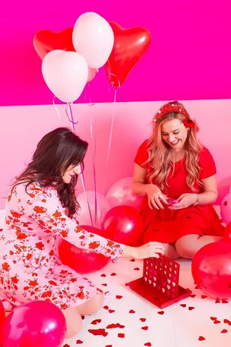 Miniatura 3 de Diademas de corazón para el día de San Valentín para mujer, accesorios para el día de San Valentín, diadema anudada con corazones con cuentas