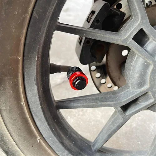 Miniatura 5 de Tapa de válvula de neumático con soporte lateral para BMW F850GS F750 GS F 850 GS F750GS F750GS F850 GS F 750 GS 2018 2022 (Color A negro)