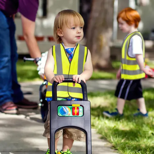Miniatura 2 de AYKRM Chaleco de alta visibilidad para niños chaleco de seguridad reflectante de alta visibilidad Verde
