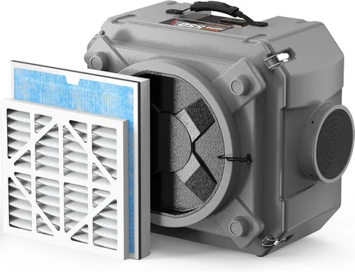 Abestorm Limpiador de Aire, Máquina de Aire Negativo con Filtración de 3 Etapas y Entrada de Aire de 16 Pulgadas para Purificador de Aire Doméstico,