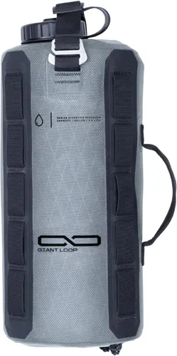 Giant Loop Botella de agua tipo cactácea, bolsa de agua plegable y colapsable de utilidad para agua potable de 1, 2, 3, 5 galones (1 galón gris)