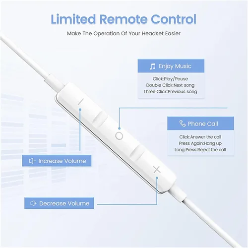 Miniatura 3 de 2 paquetes de auriculares con cable para iPhone, auriculares de 3.5mm con micrófono y control remoto incorporado, llamadas ultra claras y sin ruido
