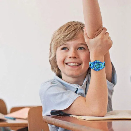 Miniatura 6 de SYOKZEY Reloj deportivo digital LED impermeable de 164.0ft, para niños y niñas, para exteriores, analógico y digital, con alarma y calendario