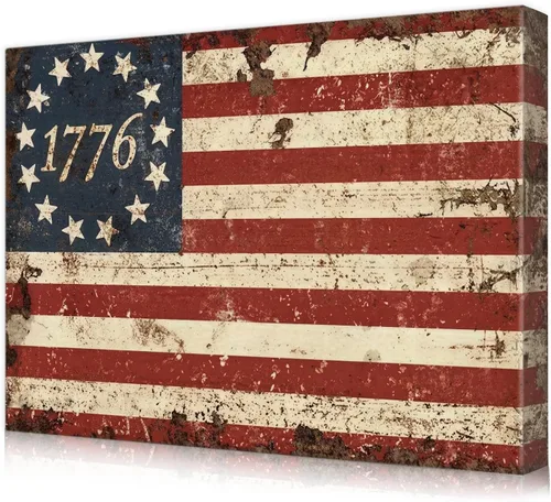 Miniatura 31 de DECORARTS - Arte de pared rústico de la bandera del estado de Arizona, fabricado en Estados Unidos, impresión de lienzo giclée de archivo, lienzo