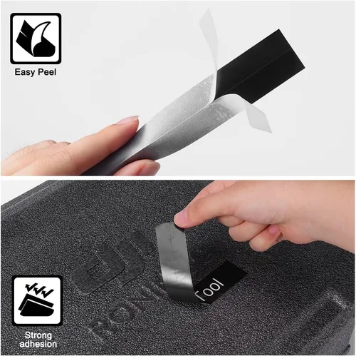 Miniatura 3 de Cinta de etiquetas de repuesto compatible con Brother Ptouch TZe-355 0.945 in 1 pulgada laminado estándar blanco sobre negro compatible con Brother