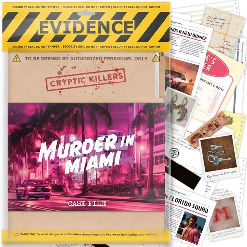 Cryptic Killers Archivos de casos sin resolver - Juego de misterio de asesinato no resuelto - Investigación de pistas/evidencias de detective -