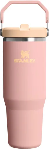 Miniatura 43 de Stanley IceFlow - Vaso con pajilla abatible con asa, de 20 onzas, tapa giratoria y popote abatible, botella de agua resistente a fugas, acero