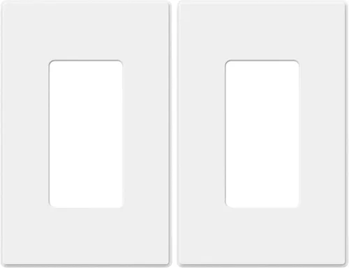 Miniatura 29 de ELEGRP Placas decorativas de pared de 3 segmentos sin tornillos, cubierta de placa frontal termoplástica irrompible para interruptor de toma