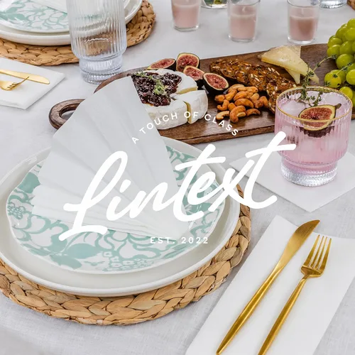 Miniatura 7 de Lintext Toallas desechables de lino para invitados, 12 x 17 pulgadas, toallas de mano similares a tela, servilleta de papel suave y absorbente
