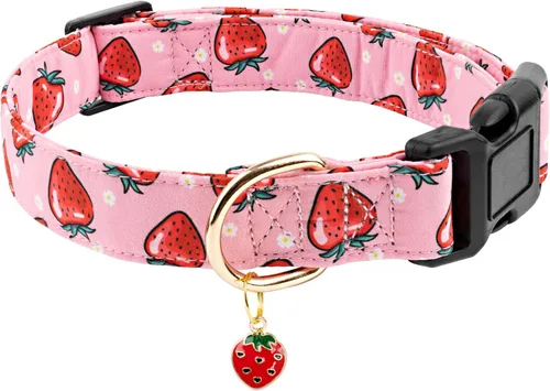 Miniatura 22 de Faygarsle Collar de Algodón para Perro Lindos Collares para Perros Pequeños Medianos Grandes Opciones de Colores Florales Púrpura Amarillo Collares