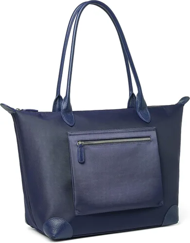 DORIS&JACKY Bolso de mano para mujer, grande, ligero, de cuero, de nailon, para el trabajo, bolso de hombro y bolso de viaje plegable
