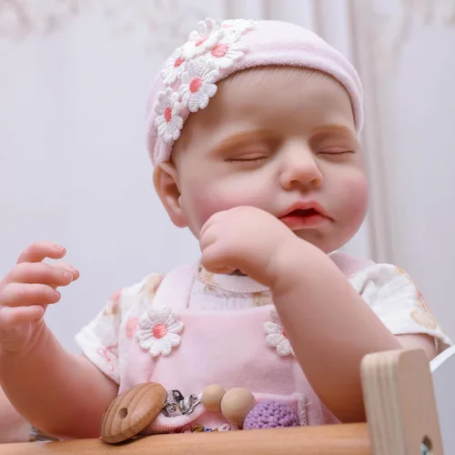 Miniatura 2 de Muñecas Reborn de bebé – Muñecas de bebé reales de 20 pulgadas que se ven reales, muñeca de cuerpo completo de vinilo para niña, recién nacida Rosa