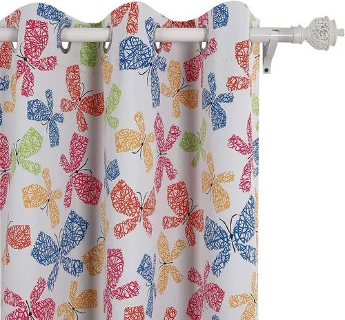 Miniatura 23 de Deconovo - Cortinas opacas para oscurecer la habitación, con aislamiento térmico, cortinas con ojales