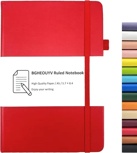 Miniatura 13 de Cuaderno Diario, Cuaderno Universitario Rayado A5 160 Páginas, Diarios de Tapa Dura para Escribir, Cuadernos para Trabajo Oficina Escuela Mujeres