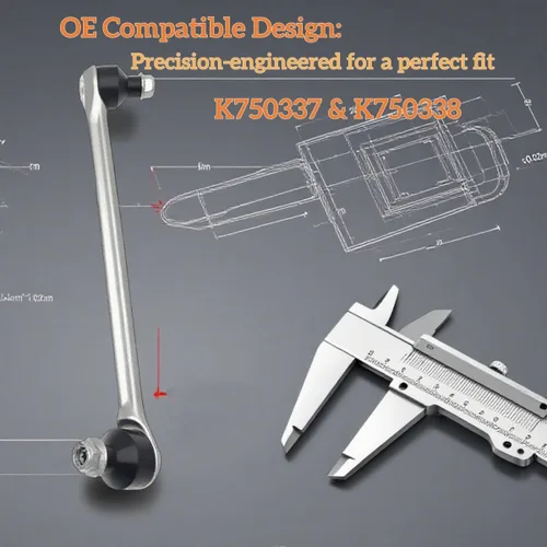 Miniatura 9 de K750337 K750338 2 unids para Mercedes-Benz 2008-2014 C230 63 AMG E350 400 550 RWD Suspensión delantera estabilizador barra estabilizador Kit