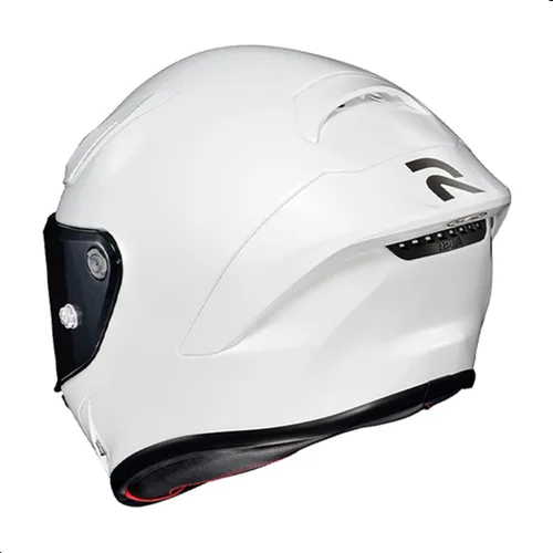 Miniatura 4 de Casco de moto HJC RPHA 1N sólido con visera Pinlock HJ-35, aprobado por DOT (Blanco, X-Large)