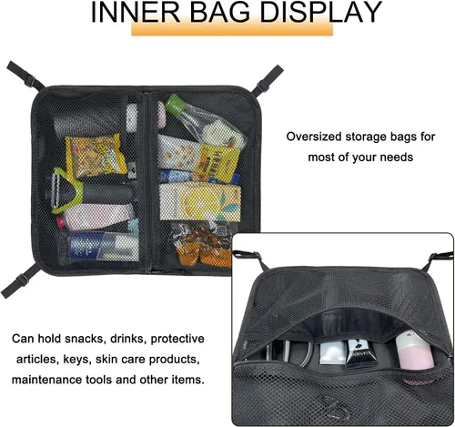 Miniatura 3 de Bolsa de malla para tabla de remo de pie, tabla de surf, kayak, negro, talla única