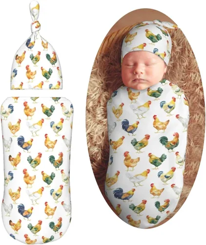 Miniatura 14 de Lindo patrón de dibujos animados de dinosaurios para recién nacido, manta para envolver con gorro, suave saco de dormir para bebé, elástico