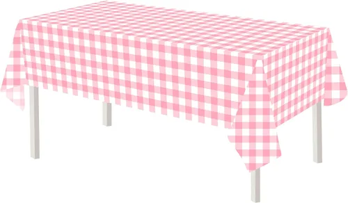 Miniatura 7 de 3 manteles de plástico a cuadros en blanco y negro para decoración de fiesta de cumpleaños, tablero de ajedrez, manteles desechables para mesas