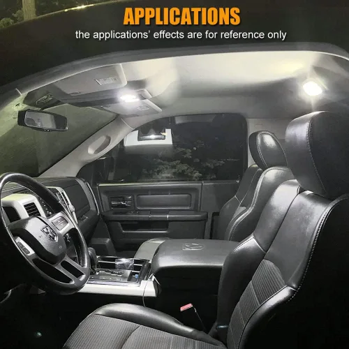 Miniatura 6 de EBAIFUN Kit de luz interior LED blanca de 14 piezas compatible con Dodge Ram 2009 2010 2011 2012 2013 2014 2015 2016 2017 2018 Dodge Ram 1500 2500