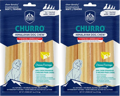 Miniatura 18 de Himalayan Dog Chew Churro de queso de yak para perros, 100% natural, duradero, sin gluten, chucherías saludables y seguras para perros, sin lactosa