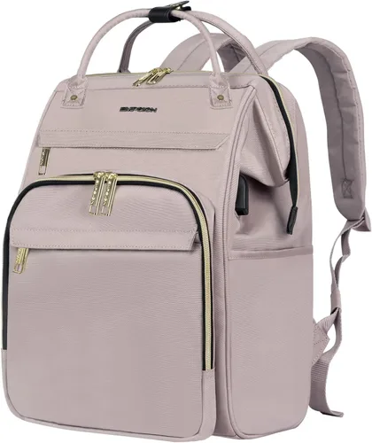 EMPSIGN - Mochila para laptop de 15.6 pulgadas para mujeres, bolsa de viaje para computadora, negocios y trabajo, repelente al agua, mochila casual