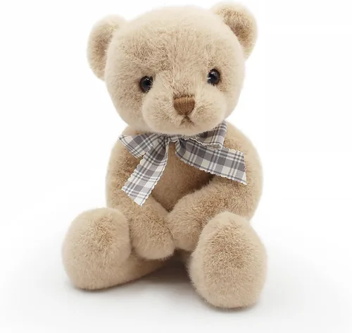 Miniatura 5 de suepcuddly - Oso de peluche pequeño con imán, animal de peluche lindo y suave para niña de 30 cm (marrón)