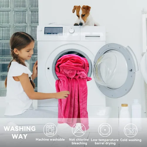 Miniatura 6 de Manta de forro de vellón, acogedora y suave, ligera para otoño, sillón, sofá, habitación, sala de estar, para niños, niñas, adultos y estudiantes