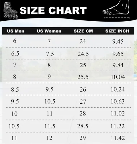 Miniatura 6 de Patines de velocidad en línea de 3 ruedas para Unisex,4.331 in Patines de ruedas Cuchillas Negro