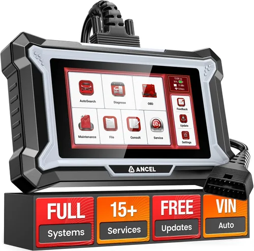 Miniatura 10 de ANCEL Escáner DS100 OBD2, herramienta de diagnóstico de 4 sistemas con pantalla táctil completa de 5 pulgadas para transmisión SRS ABS del motor, 7