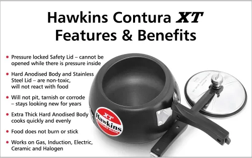 Miniatura 3 de Hawkins Contura XT - Olla de presión, Negro