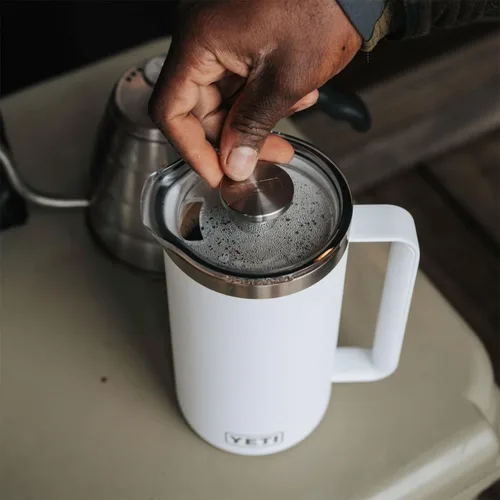Miniatura 8 de YETI Rambler - Cafetera de prensa francesa de 34 onzas, color rojo rescate