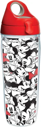 Miniatura 13 de Tervis Disney - Minnie Expressions - Vaso aislado de doble pared hecho en Estados Unidos mantiene las bebidas frías y calientes, 10 onzas, ondulado