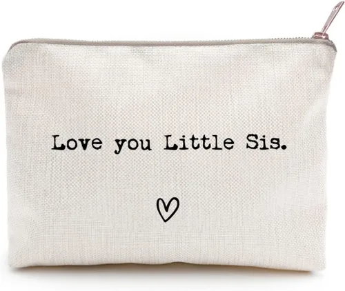 Miniatura 9 de Mejor Hermana, Regalo para Hermana, Te Extraño, Envía Amor, Estuche de Maquillaje, Bolso de Aseo, Regalo para Amiga, Bolso de Maquillaje