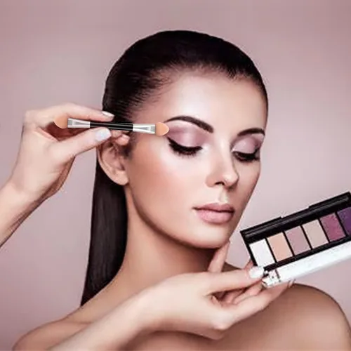 Miniatura 6 de 30 aplicadores desechables de sombra de ojos de doble cara, brochas profesionales de esponja de doble cabeza, herramienta cosmética de maquillaje