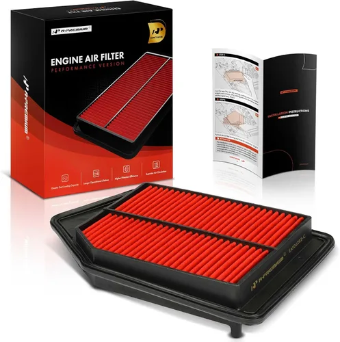 A-Premium Filtro de aire de motor previamente engrasado de alto rendimiento compatible con Acura TLX 2015-2020 y Honda Accord 2013-2017, 2.4L