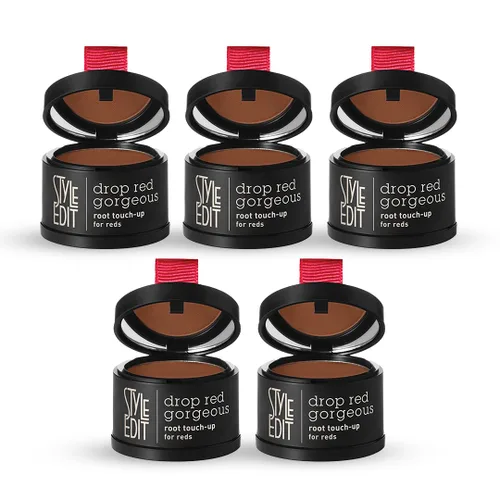 Miniatura 35 de Style Edit Polvo de retoque de raíz para cabello marrón claro Color de cabello para cubrir canas y raíces Polvo de línea capilar con infusión
