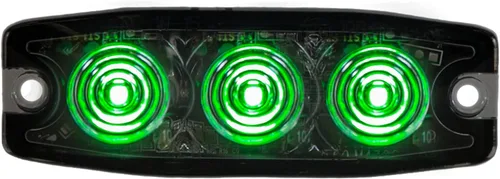 Miniatura 10 de Buyers Products 8892230 - Luz estroboscópica ámbar de 3.5 pulgadas, 3 LED, montaje adhesivo o permanente, 12 patrones de flash, luces de advertencia