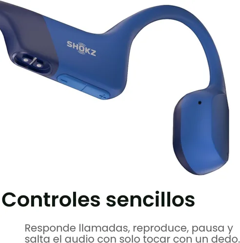 Miniatura 5 de SHOKZ OpenRun Mini - Auriculares de Conducción Ósea, Auriculares Deportivos Bluetooth Inalámbricos de Oreja Abierta para Correr y Entrenamiento, Azul