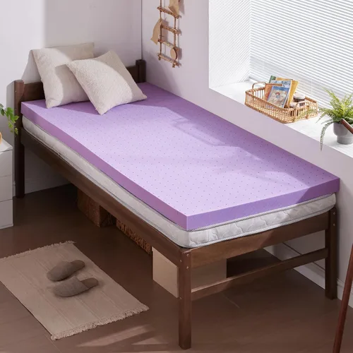 Miniatura 11 de SINWEEK Cubrecolchón de espuma viscoelástica de gel de 1.5 pulgadas, ventilado, suave, para aliviar la presión, almohadilla para colchón