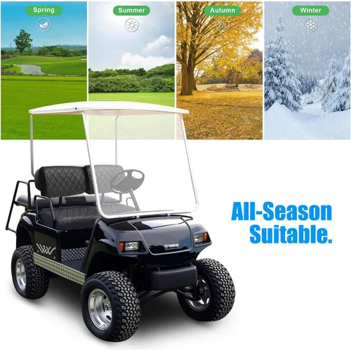 Miniatura 8 de Cubiertas de asiento para carritos de golf LEAPGOMAX delanteras para carritos de golf Yamaha G2 G8 G9 G11 G14 G16 G19 G20 G22 hechas de cuero marino