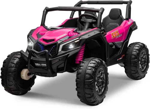 Miniatura 8 de OTTARO Autos eléctricos de 24 V XXXL de 2 plazas, vehículos eléctricos para niños grandes, camión UTV 4WD con control remoto, asiento espacioso