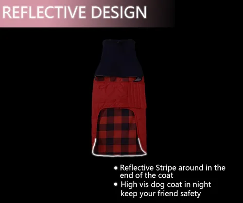 Miniatura 6 de Abrigo de perro salchicha para perro salchicha Corgi Weiner reversible, abrigo de invierno acolchado con forro de algodón y cuello alto, traje